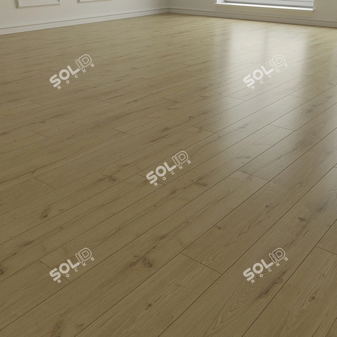 Natural Wood Parquet Laminate 3D model image 2