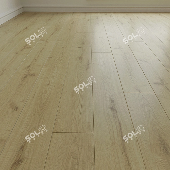 Natural Wood Parquet Laminate 3D model image 3