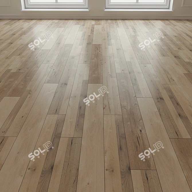 Natural Wood Parquet Laminate 3D model image 1