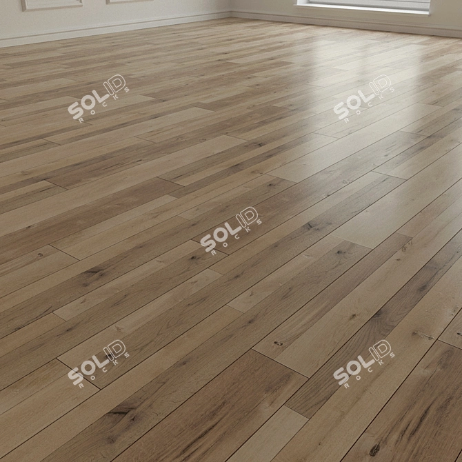 Natural Wood Parquet Laminate 3D model image 2