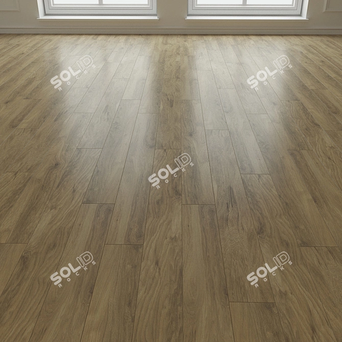 Natural Wood Laminate Parquet 3D model image 1