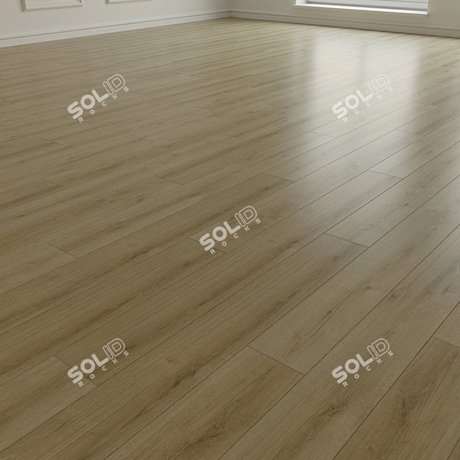 Natural Wood Parquet Laminate 3D model image 2