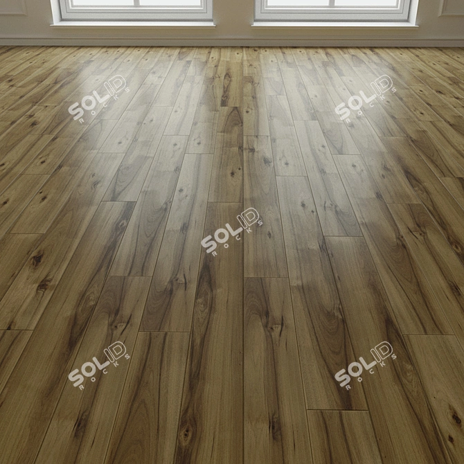 Natural Wood Laminate Parquet 3D model image 1