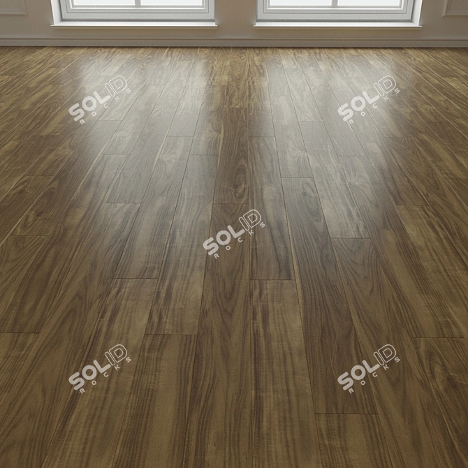 Natural Wood Laminate Parquet 3D model image 1