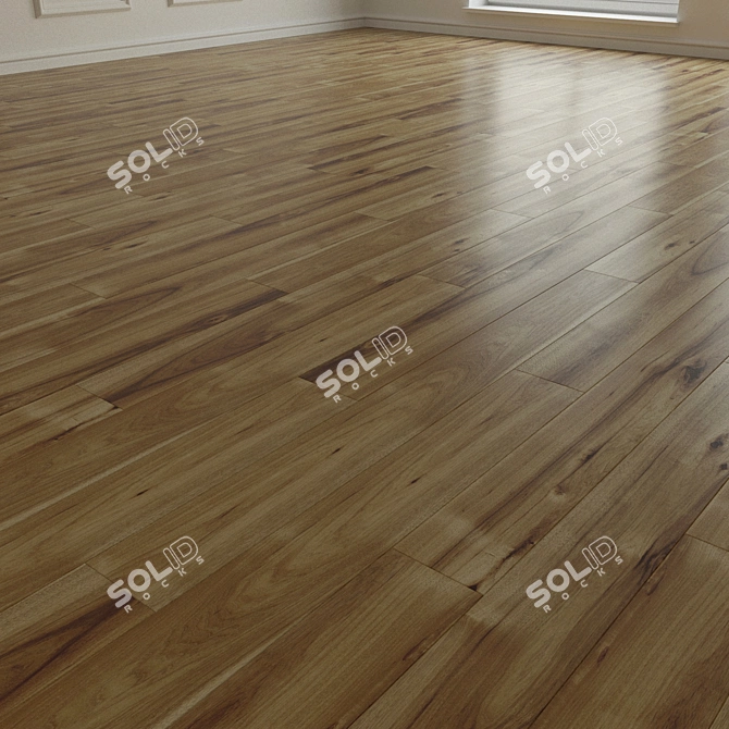 Natural Wood Parquet Laminate 3D model image 2