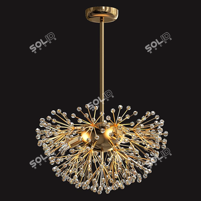 Elegant Dickinson Chandelier 3D model image 2