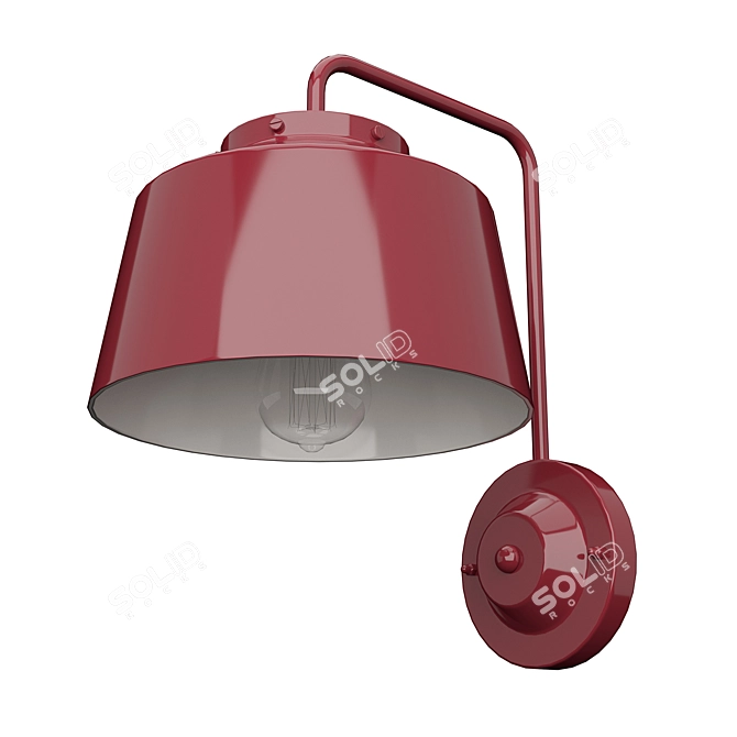 Ferroluce Retro 50's Table Lamp 3D model image 2