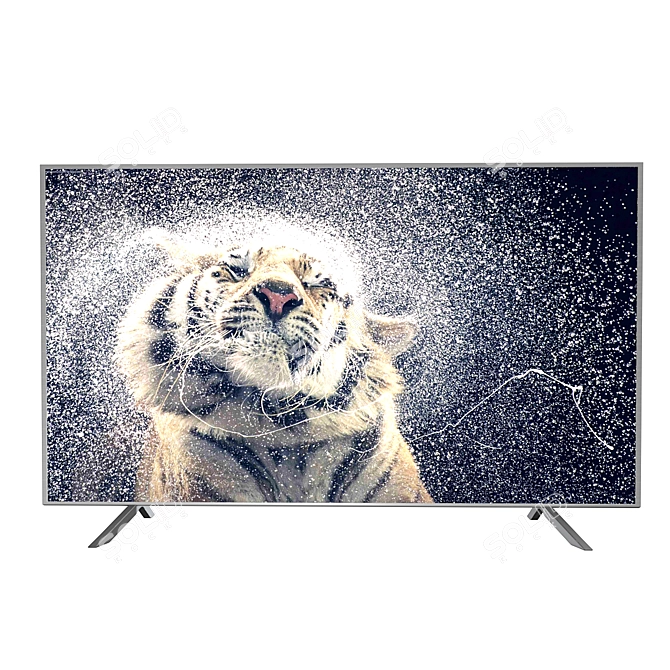 Sleek Samsung NU7100 TV 3D model image 2