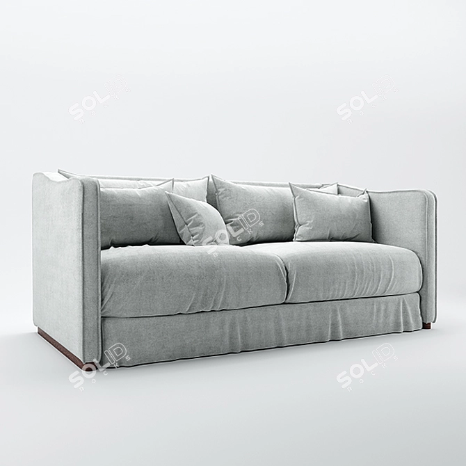 Luxury Belgian Sofa: Elegant & Timeless 3D model image 1