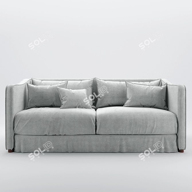 Luxury Belgian Sofa: Elegant & Timeless 3D model image 2