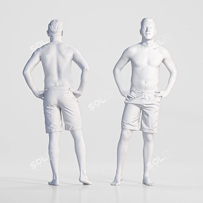 High-Res Character Model for 3D Rendering 3D model image 3
