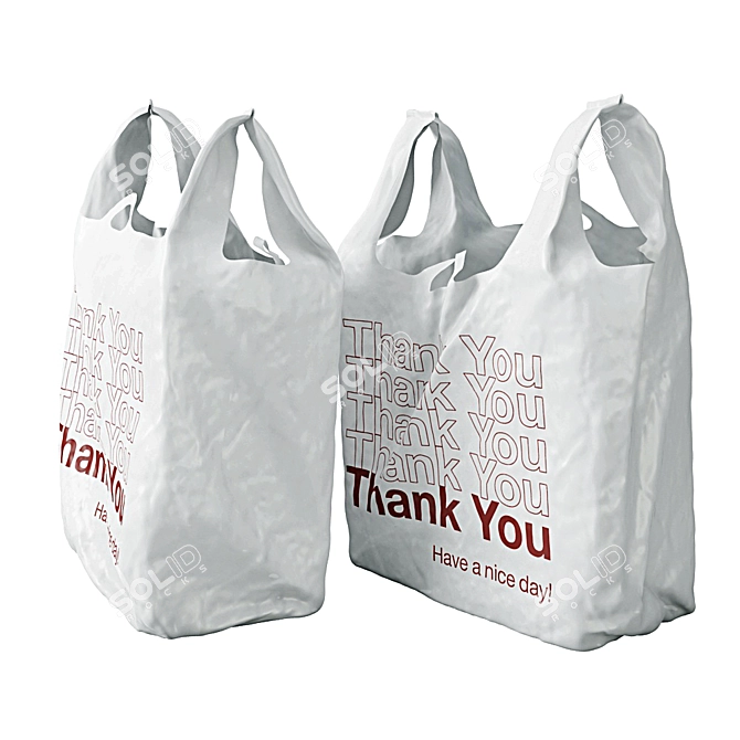  Versatile Mesh-enabled Plastic Bag 3D model image 3