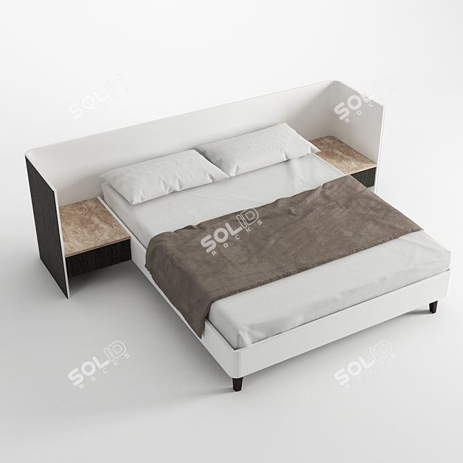 Briotti 2020 Double Bed - Bella Elegance 3D model image 1