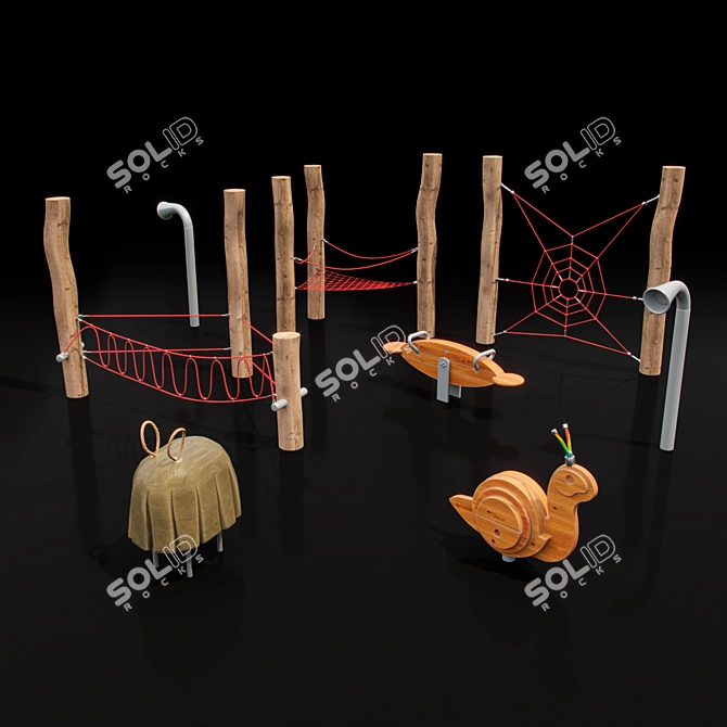 Richter Climbing Forest: Spider Net, Triangular Net & More 3D model image 1