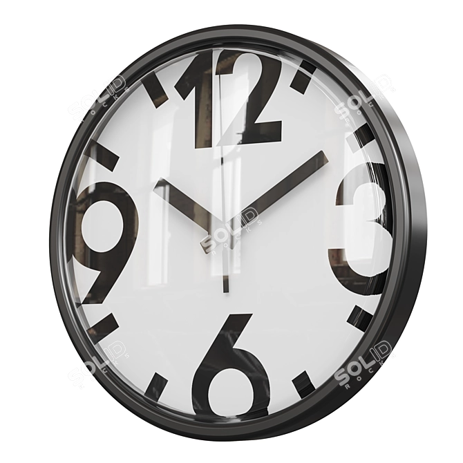Modern Wall Clock Collection - Set of 4 3D model image 6
