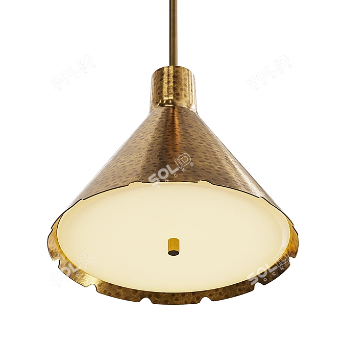 Elegant Arteriors Kimberly Pendant Chandelier 3D model image 3