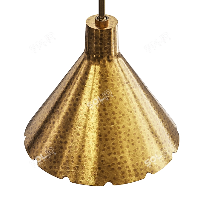 Elegant Arteriors Kimberly Pendant Chandelier 3D model image 4