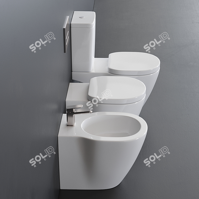 Connect Collection: Close Coupled Toilet 3D model image 2