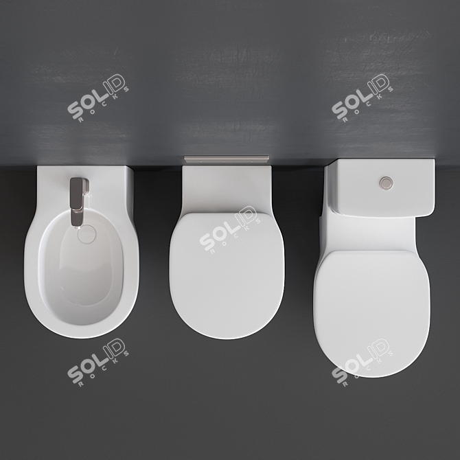 Connect Collection: Close Coupled Toilet 3D model image 4