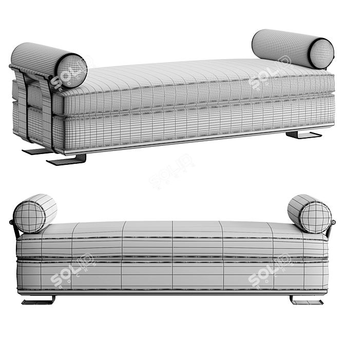 Sophisticated Crillon Daybed: Mattaliano's Stylish Addition 3D model image 3