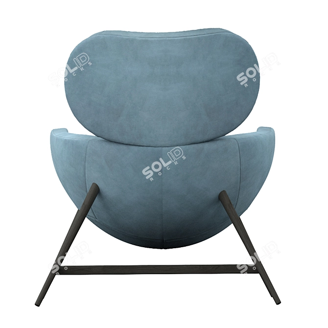 Italian Elegance: Pianca Laurie Armchair 3D model image 1