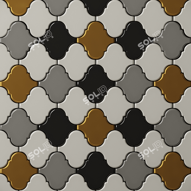 Alhambra Ceramic Wall Tiles 3D model image 3