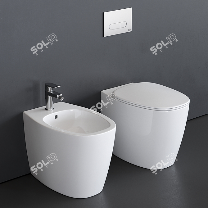 Ideal Standard Dea Collection WC & Bidet 3D model image 1