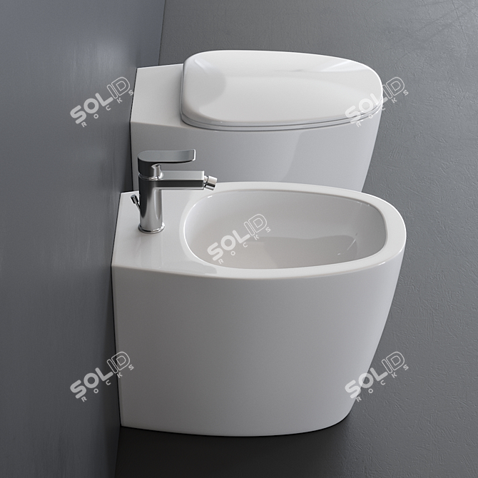 Ideal Standard Dea Collection WC & Bidet 3D model image 2