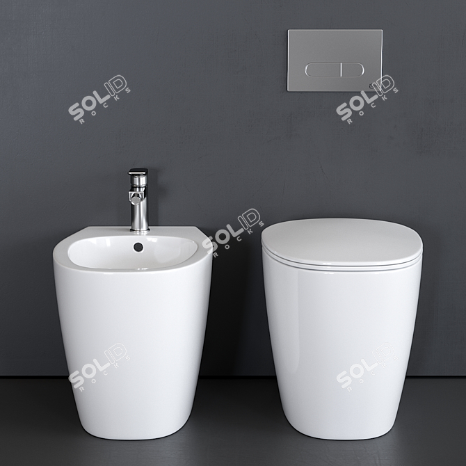 Ideal Standard Dea Collection WC & Bidet 3D model image 3