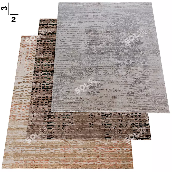 Modern Stylish Carpet | Toulemonde Bochart 3D model image 1