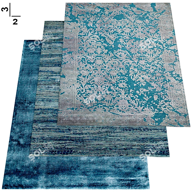 Exquisite Carpet Collection: No. 054 3D model image 1