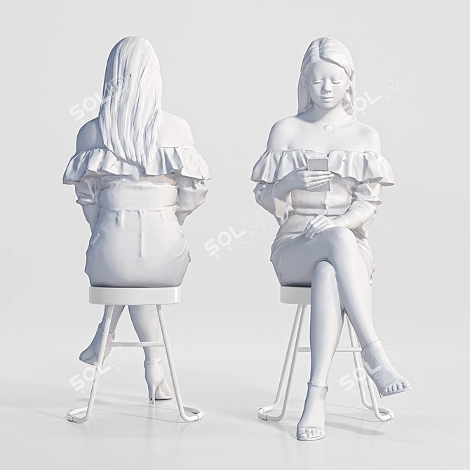 High-Res Kaylie_1138 3D Model 3D model image 3