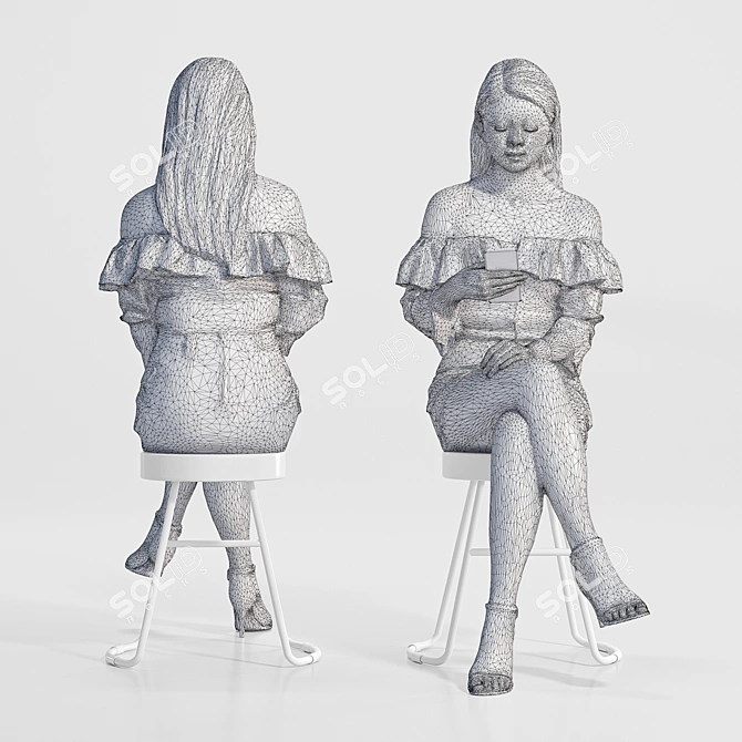 High-Res Kaylie_1138 3D Model 3D model image 4