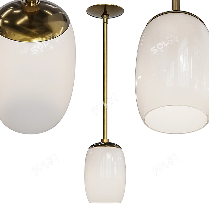 Elegant Ramirez Pendant Chandelier 3D model image 1