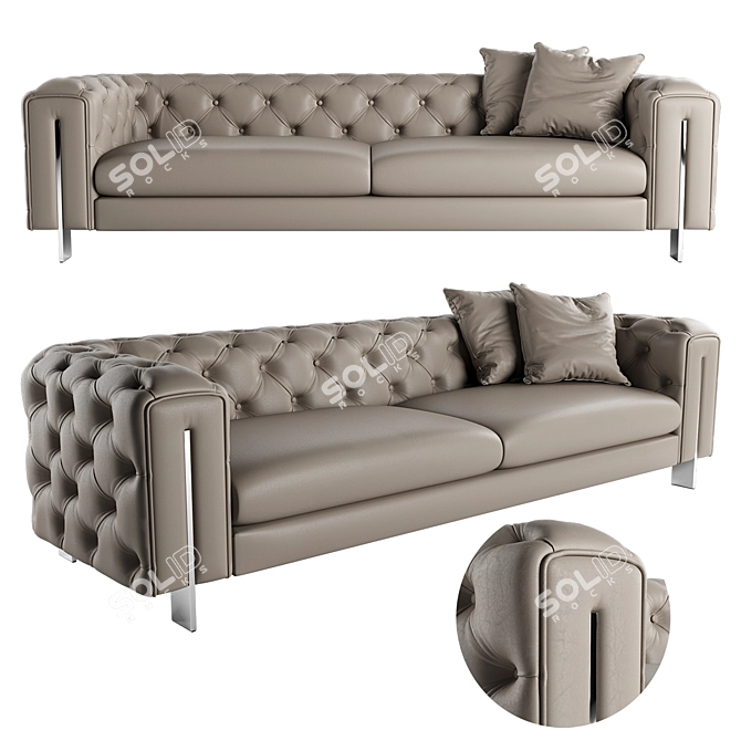 Vincent Modern Italian Sofa 3D model image 1