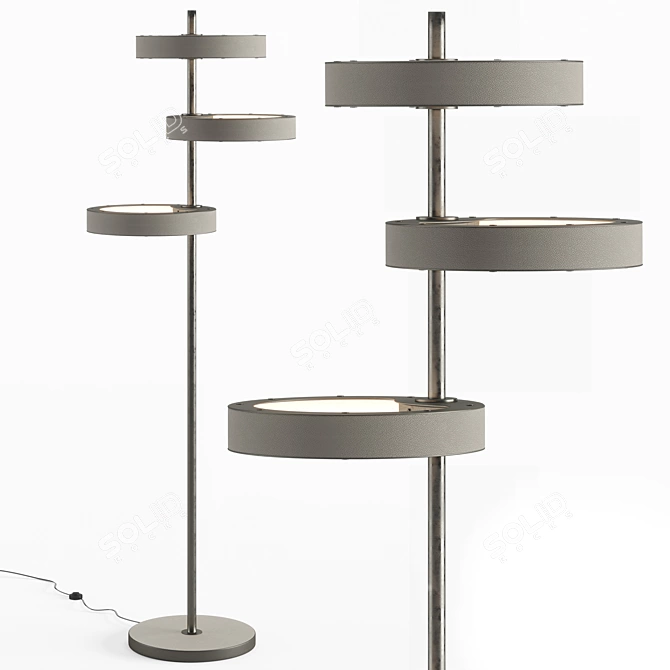 Luxury Saturno Cierre: Elegant Italian Upholstered Furniture 3D model image 1