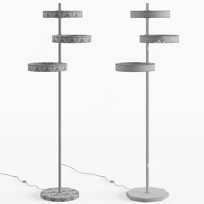 Luxury Saturno Cierre: Elegant Italian Upholstered Furniture 3D model image 2