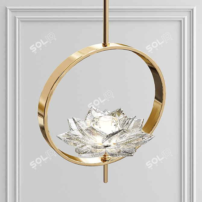 Ethereal Blooms Pendant Light 3D model image 2