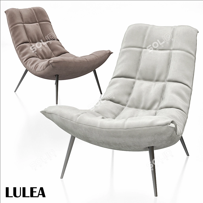 Lulea Sofa: Comfort in Style 3D model image 1