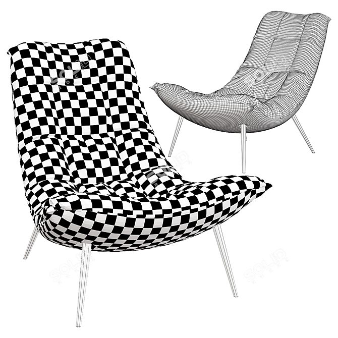 Lulea Sofa: Comfort in Style 3D model image 2