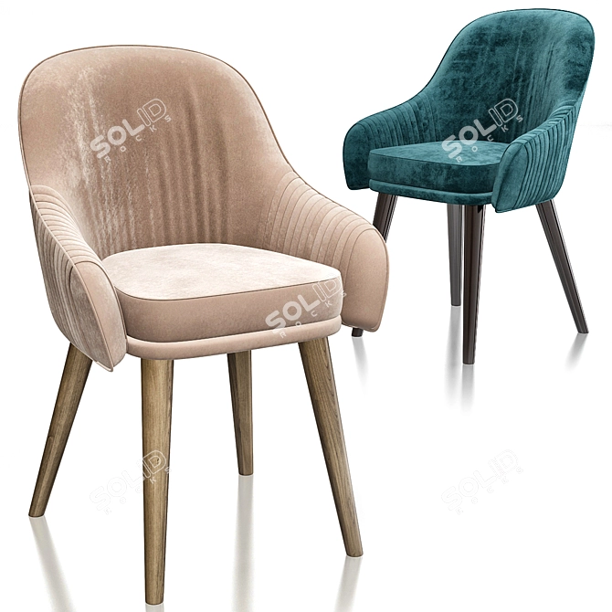 Sleek Evil Duchess Chair 3D model image 1