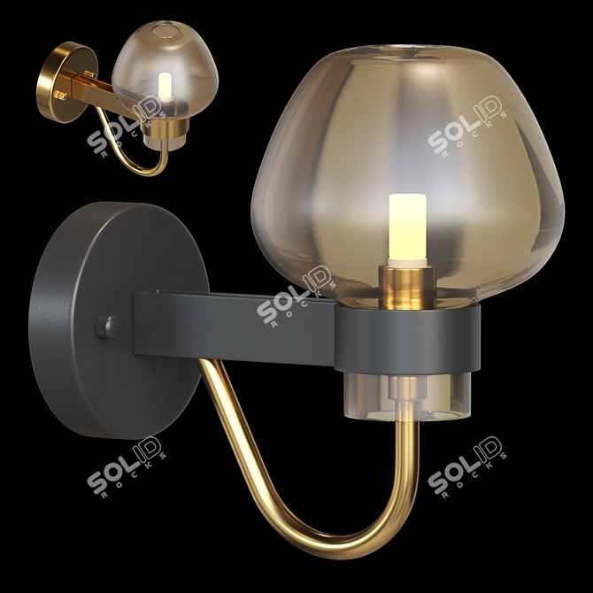 Twinkle Glass Wall Lamp 3D model image 1