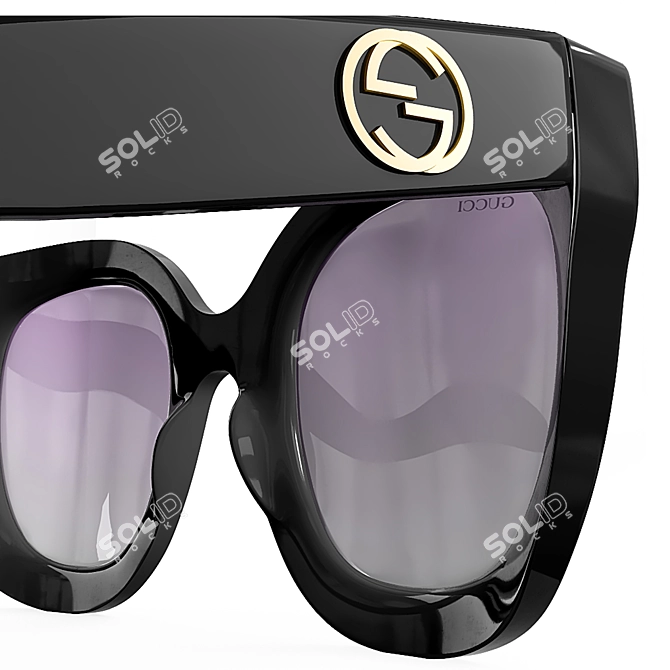 Stylish Gucci Sunglasses 2013 3D model image 2