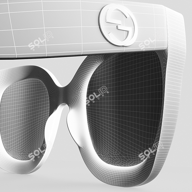 Stylish Gucci Sunglasses 2013 3D model image 4