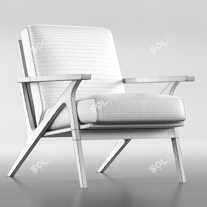 Elevate Your Comfort: OTIO Lounge Chair 3D model image 4