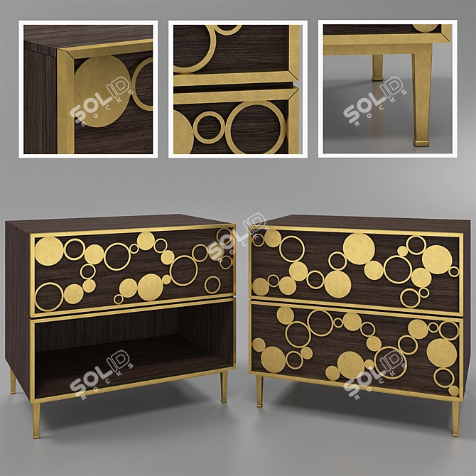 Sleek and Stylish Side Table 3D model image 1