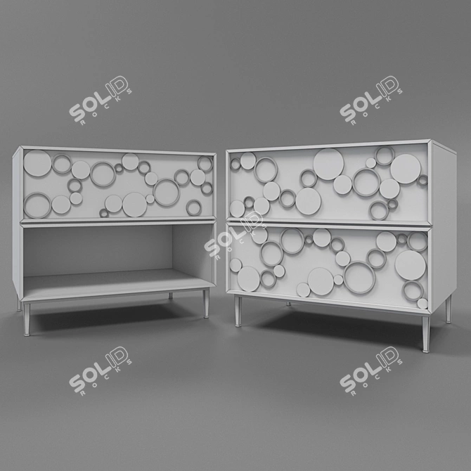 Sleek and Stylish Side Table 3D model image 4