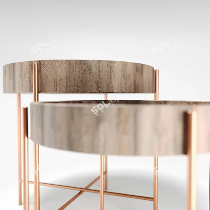 Modern Zara Home Table 3D model image 3