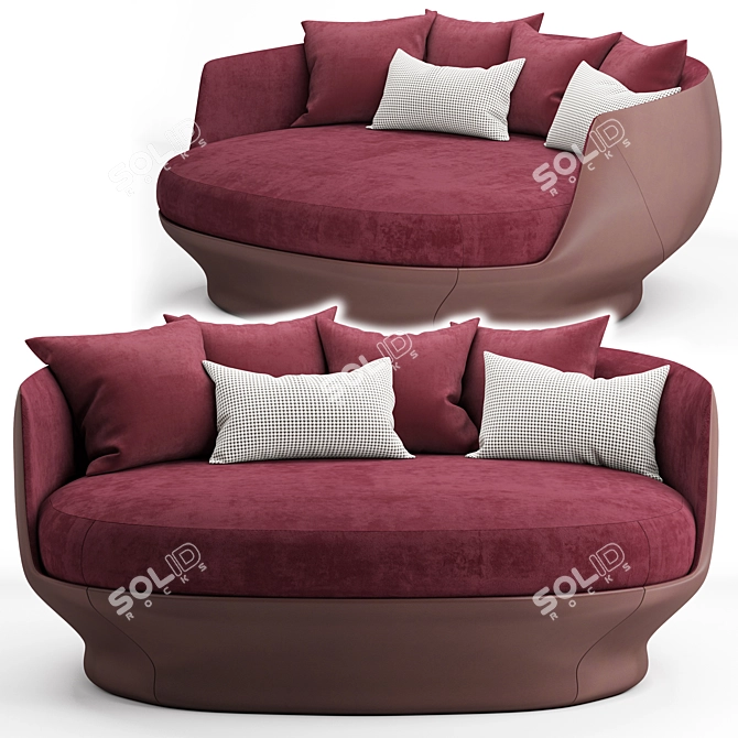 Giorgetti All Around Loung: The Perfect Lounging Companion 3D model image 2