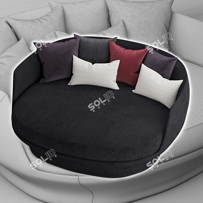 Giorgetti All Around Loung: The Perfect Lounging Companion 3D model image 4